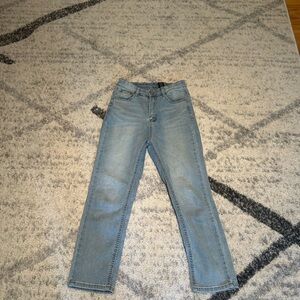 Light summer cropped jeans